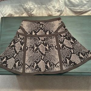 DVF Snakeskin Mini Skirt